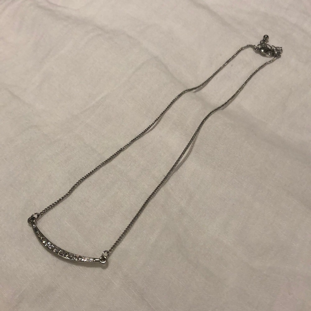 crescent jeweled necklace